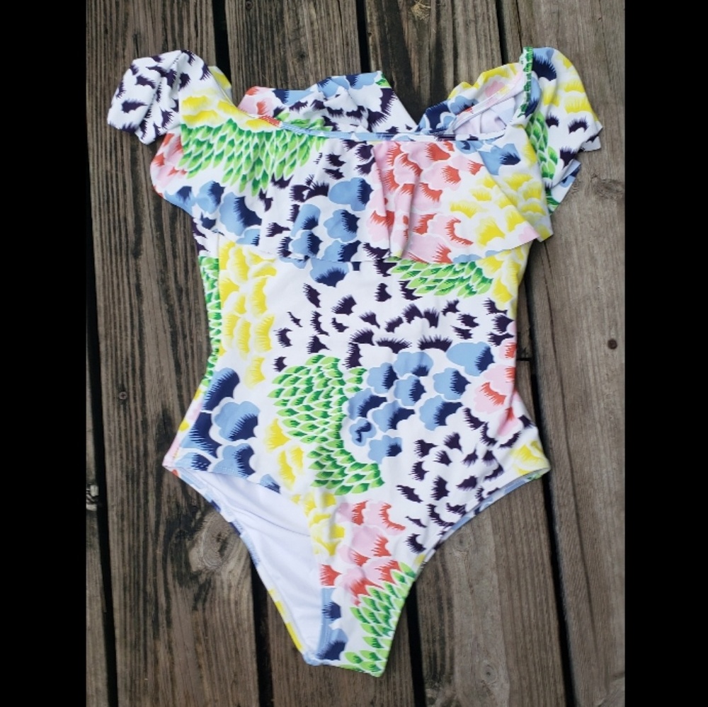 CupShe Floral Off Shoulder One Piece